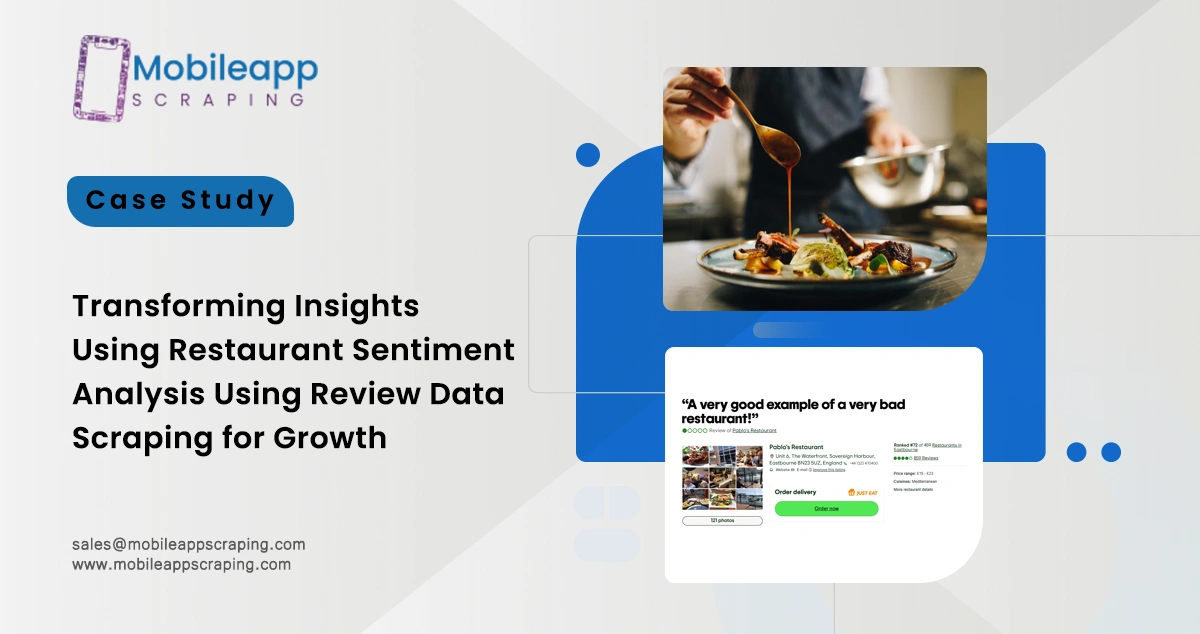 Transforming Insights Using Restaurant Sentiment Analysis Using Review Data Scraping for Growth